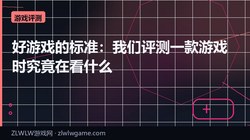 好游戏的标准：我们评测一款游戏时究竟在看什么